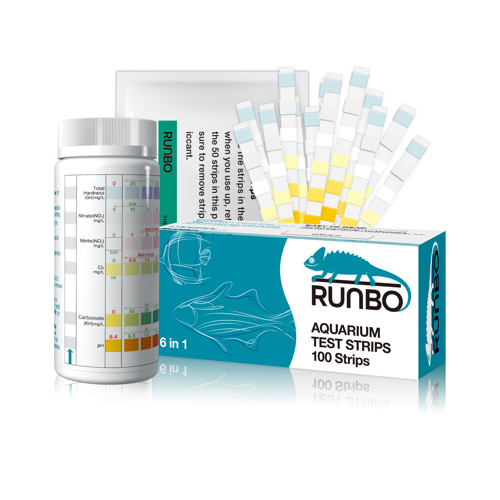 RUNBO Pool Test Strips 7-in-1 (100 Count)_runbotest